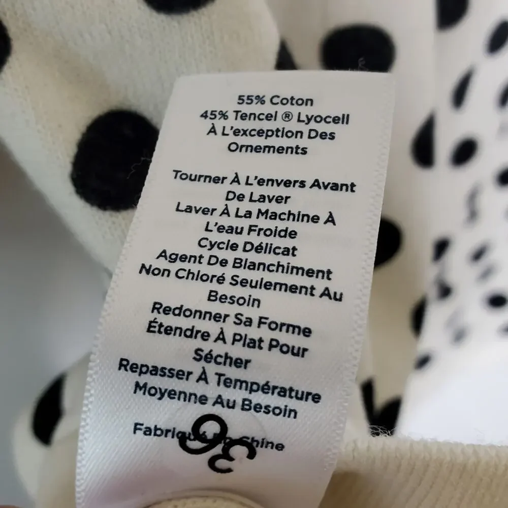 Talbots RSVP floral Embellished polka dot Sweater with matching tank top Size M